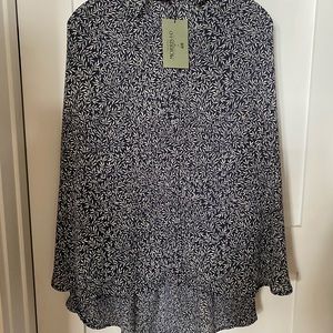 H & M William Morris Willow pattern tunic, Size 18, New with Tags